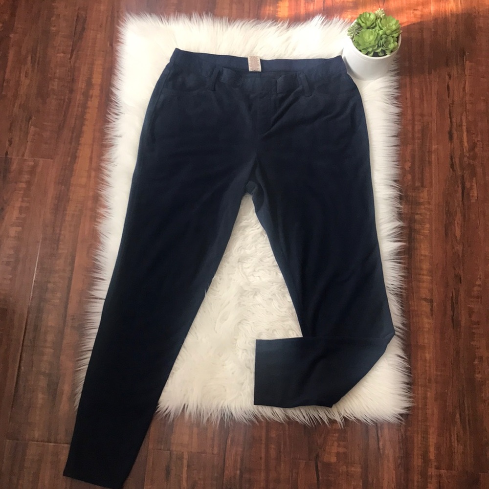 Navy blue suede pants-leggings!